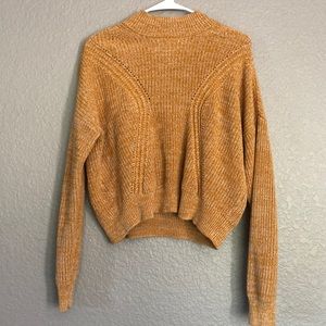 KENDALL & KYLIE MUSTARD KNIT SWEATER